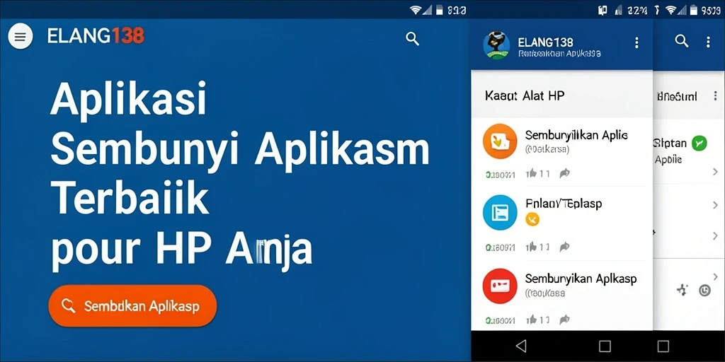 Antarmuka ELANG138 yang sederhana dan mudah digunakan untuk menyembunyikan aplikasi.