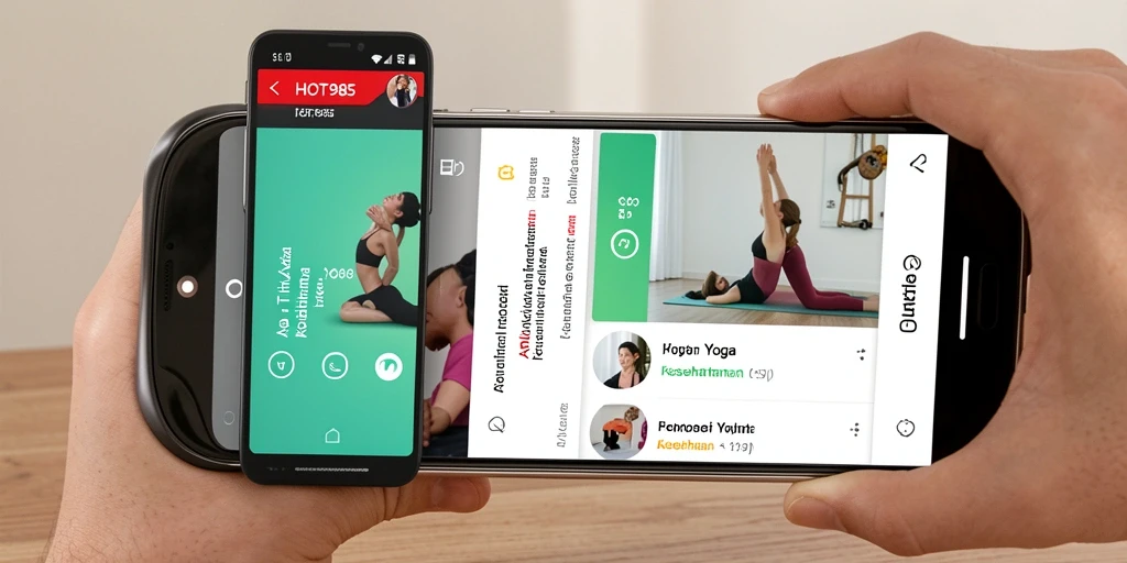 Antarmuka ramah pengguna <strong>HOT985</strong> dengan berbagai pilihan yoga.