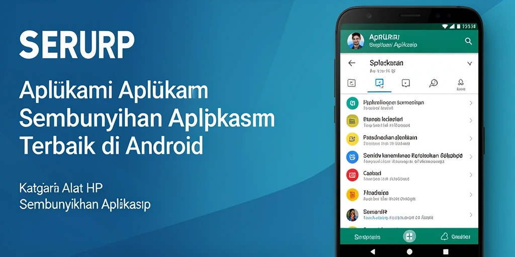 Antarmuka aplikasi SERURP yang sederhana dan mudah dipahami.