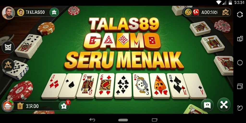 Antarmuka menarik dan mudah digunakan dalam game Domino.