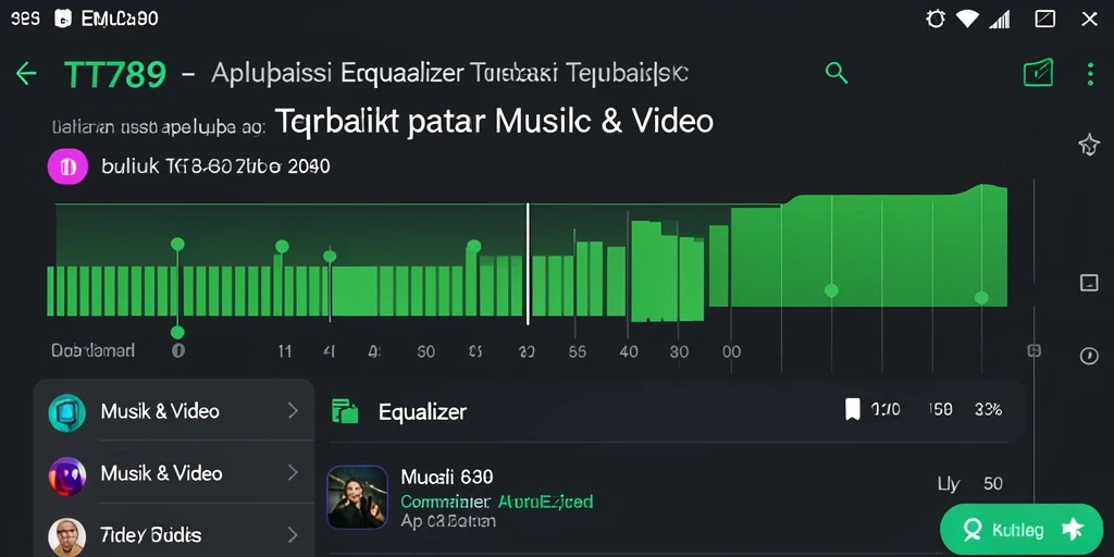 Tampilan antarmuka aplikasi Equalizer TT789 yang intuitif.